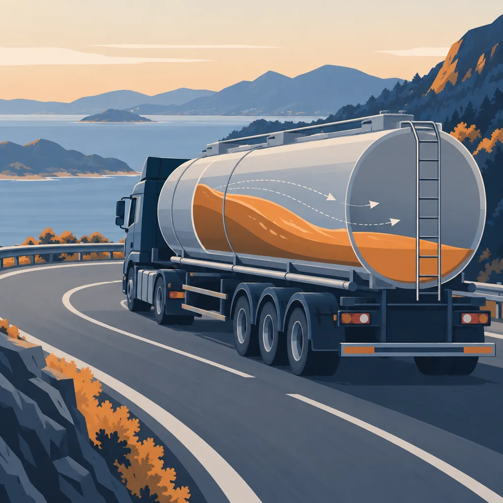 Decorative illustration representing the Tank Vehicles CDL practice topic
